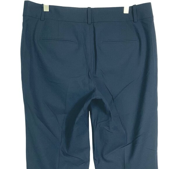 Ann Taylor Seasonless Stretch Navy Blue Dress Pants, Flat Front, size 8, Pockets - Picture 5 of 11